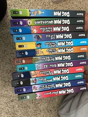 Dog Man Graphic Novel Set - Colorful Spine Collection